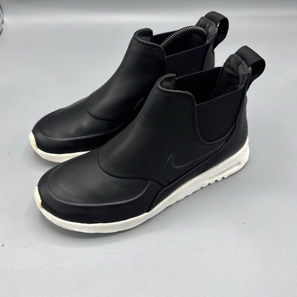 Nike Black Ankle Booties with White Soles